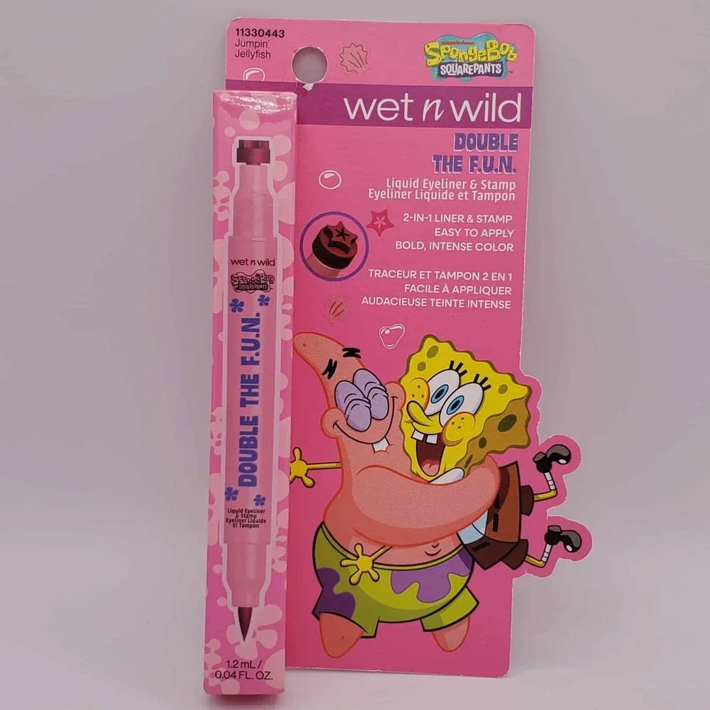 Wet N Wild SpongeBob Double The F.U.N. Liquid Eyeliner & Stamp Jumpin' Jellyfish